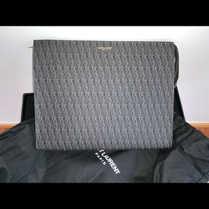 Saint Laurent monogram pouch.
